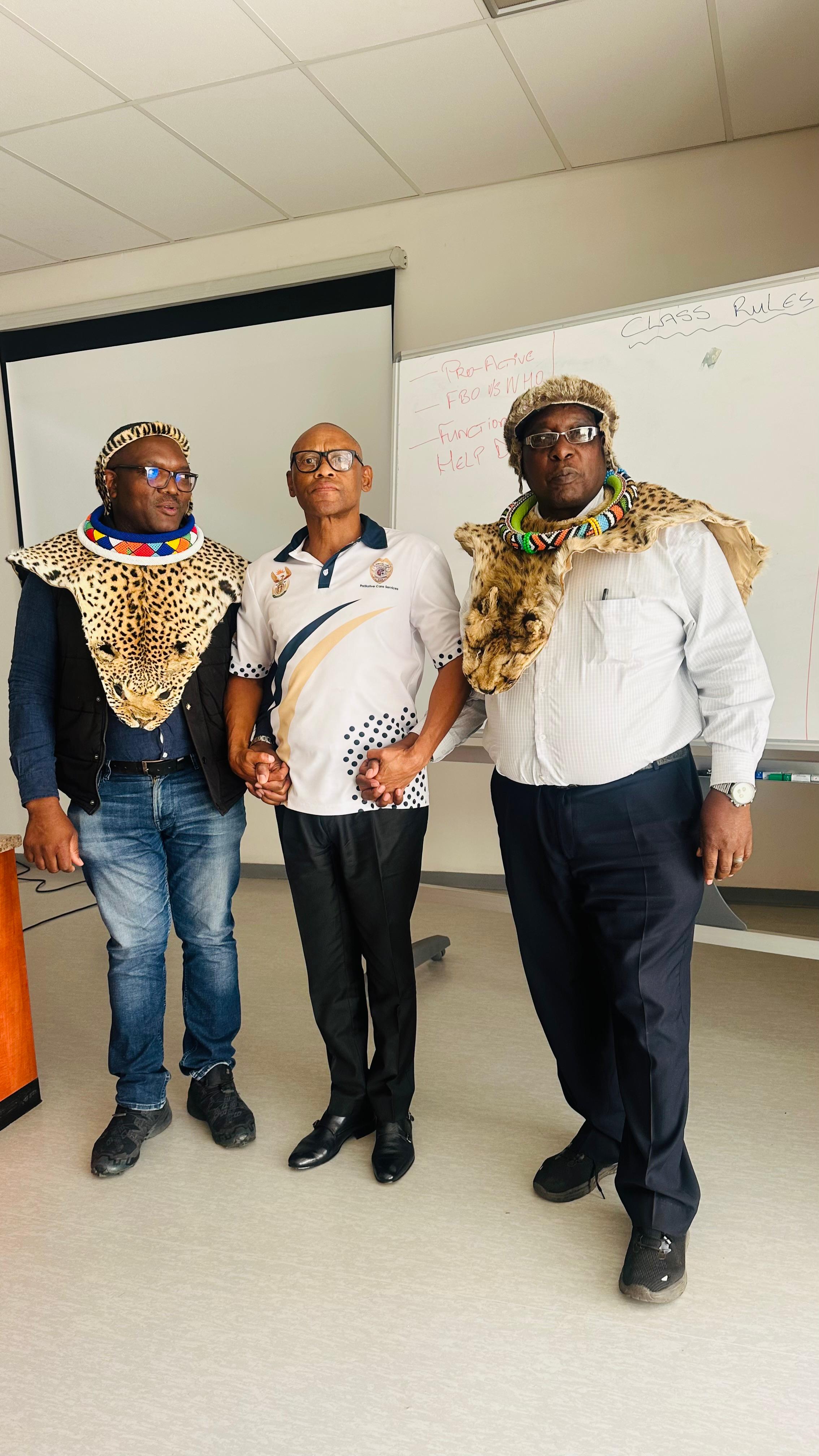 Dignitary in Traditional Headdress